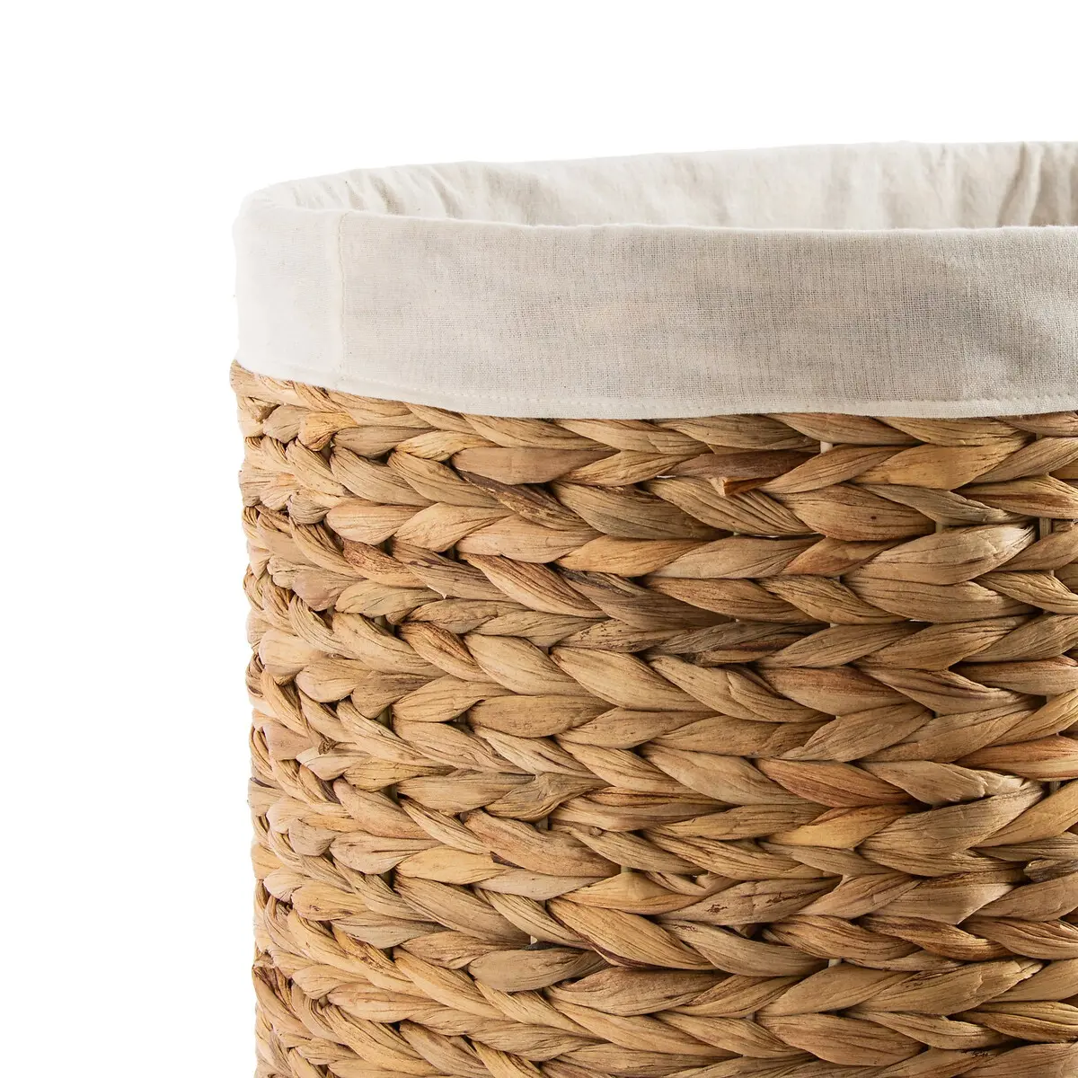 Oval storage basket with lid, home organization accessory highly aesthetic, wholesale available. 3