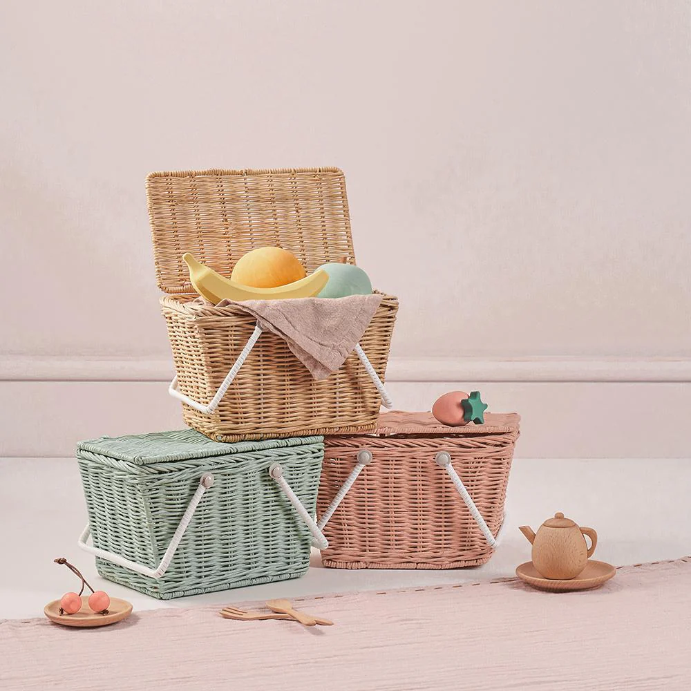 Picnic Rattan Basket, Home accessories, Natural materials that are safe for health and aesthetically pleasing, wholesale. 3