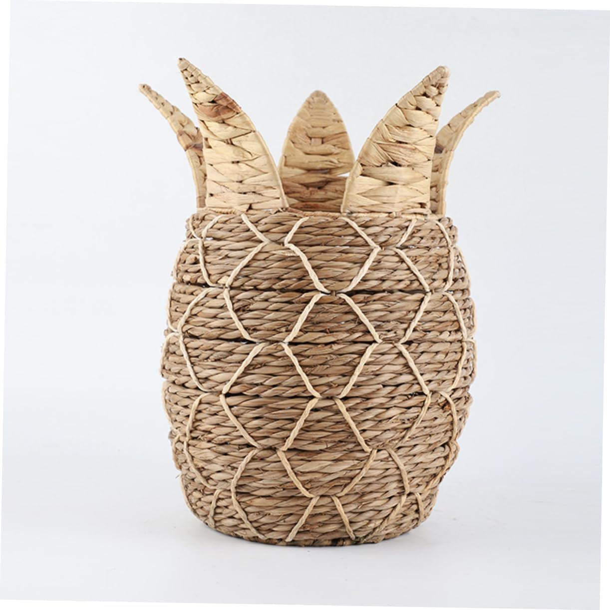 Pineapple Water Hyacinth Woven Basket, Natural materials that are safe for health and aesthetically pleasing, wholesale. 1