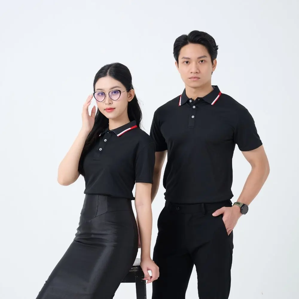 Polo Short Sleeve Mandarin Collar Slim Fit Stylish Collared Designs for All Ages,  Perfect for Casual and Professional Occasions 1