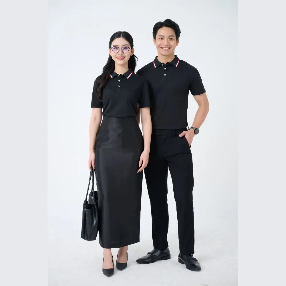 Polo Short Sleeve Mandarin Collar Slim Fit Stylish Collared Designs for All Ages,  Perfect for Casual and Professional Occasions 2
