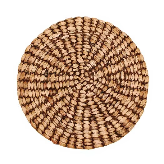 Pot coaster trivet water hyacinth is made from natural, eco-friendly materials, heat-resistant, durable, and beautiful. 1