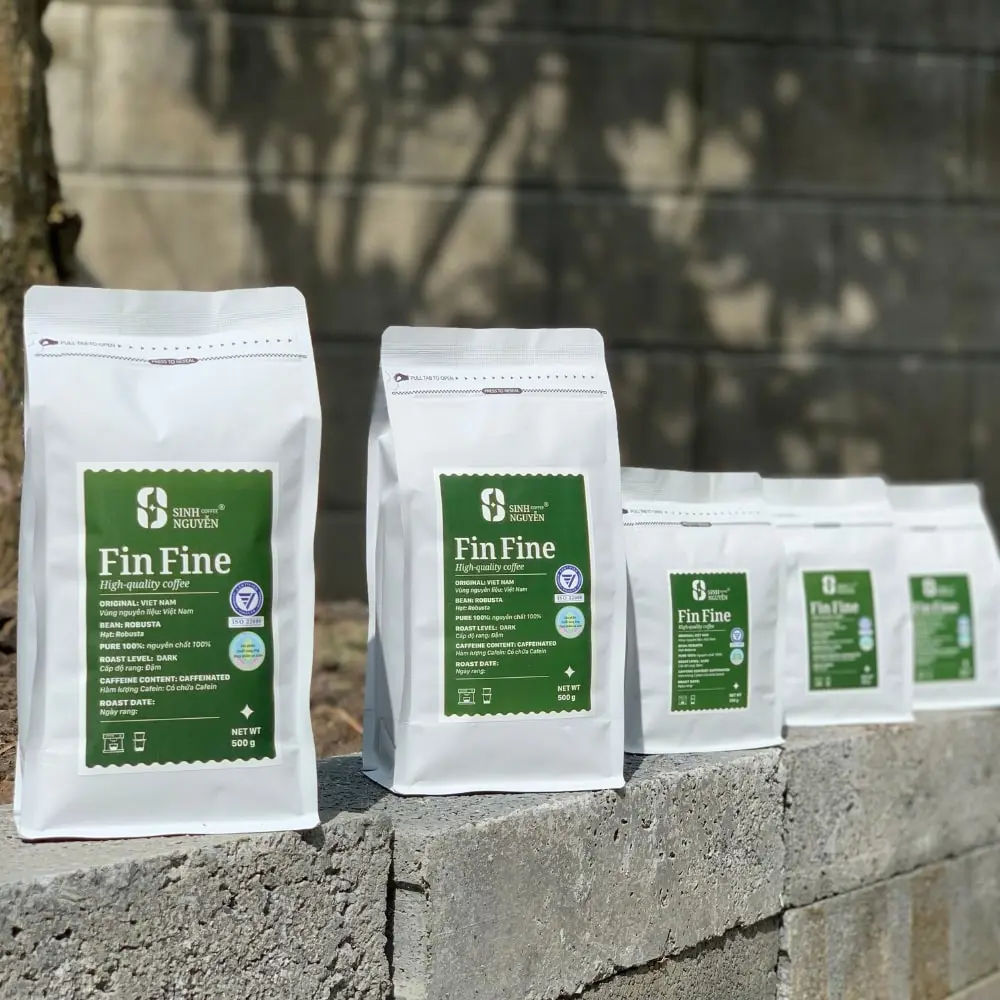 Premium 1kg Fast Delivery Whole Bean Filter Coffee Vietnam Manufacturer Good Price Classic Honey Taste Bag Packaging Wholesale 3
