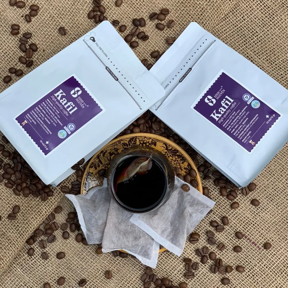 Premium Quality Robusta Coffee Kafil Caffeinated Factory Price Whole Bean Coffee from Vietnam Manufacturer Filter Fruity Taste 7