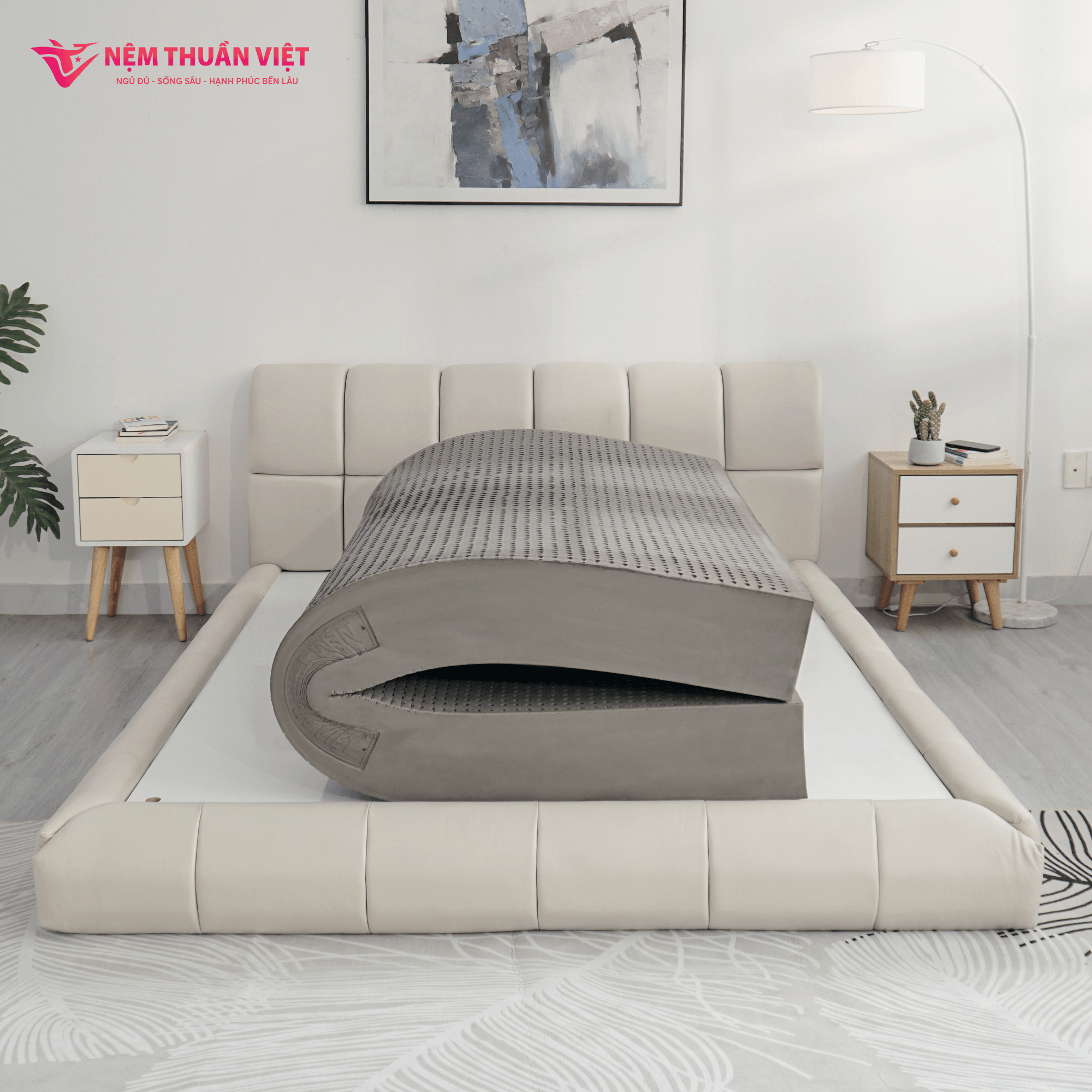 President Luxury Home Furniture Foam Latex Mattress Topper High Quality Memory Effect Custom Color Effective Bedrooms 2