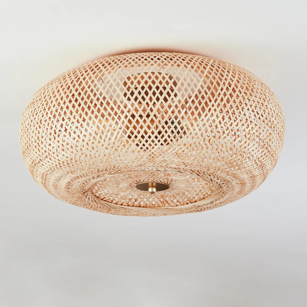 Rattan Ceiling Light, Lamps made from handmade materials, home decoration accessories, wholesale. 1