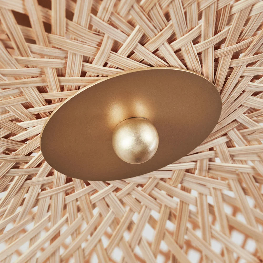 Rattan Ceiling Light, Lamps made from handmade materials, home decoration accessories, wholesale. 2