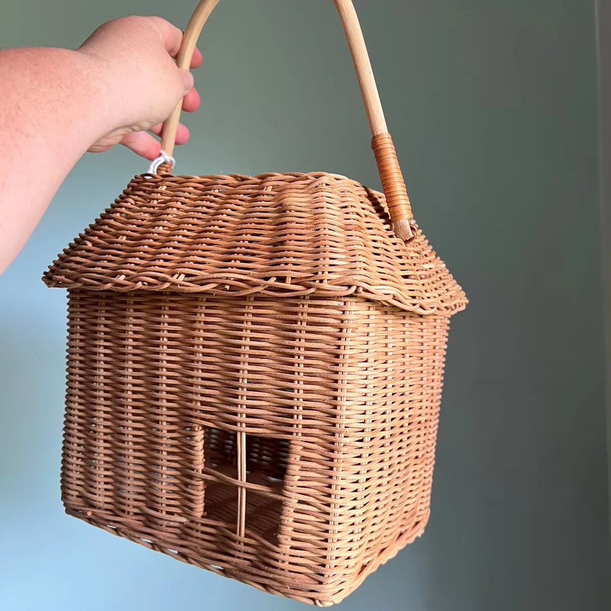 Rattan Hutch Big Basket, Home accessories, Natural materials that are safe for health and aesthetically pleasing, wholesale. 3