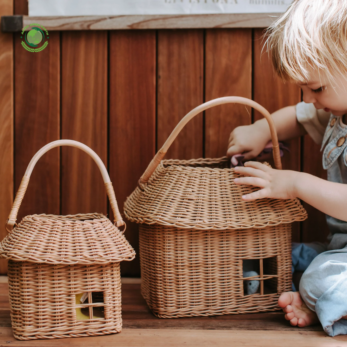 Rattan Hutch Big Basket, Home accessories, Natural materials that are safe for health and aesthetically pleasing, wholesale. 4