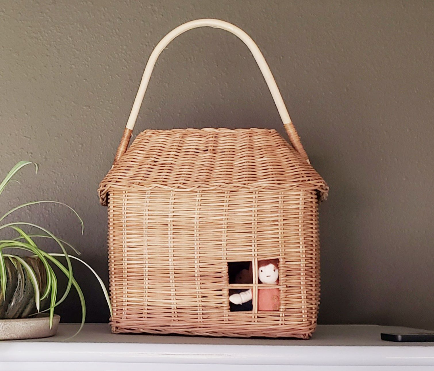 Rattan Hutch Big Basket, Home accessories, Natural materials that are safe for health and aesthetically pleasing, wholesale. 6
