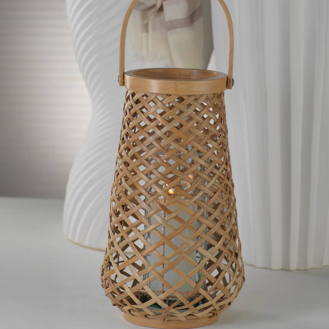 Rattan Lantern, Bamboo lantern, Handmade Bamboo Lamp, Eco-Friendly Home Decor, Wholesale. 3