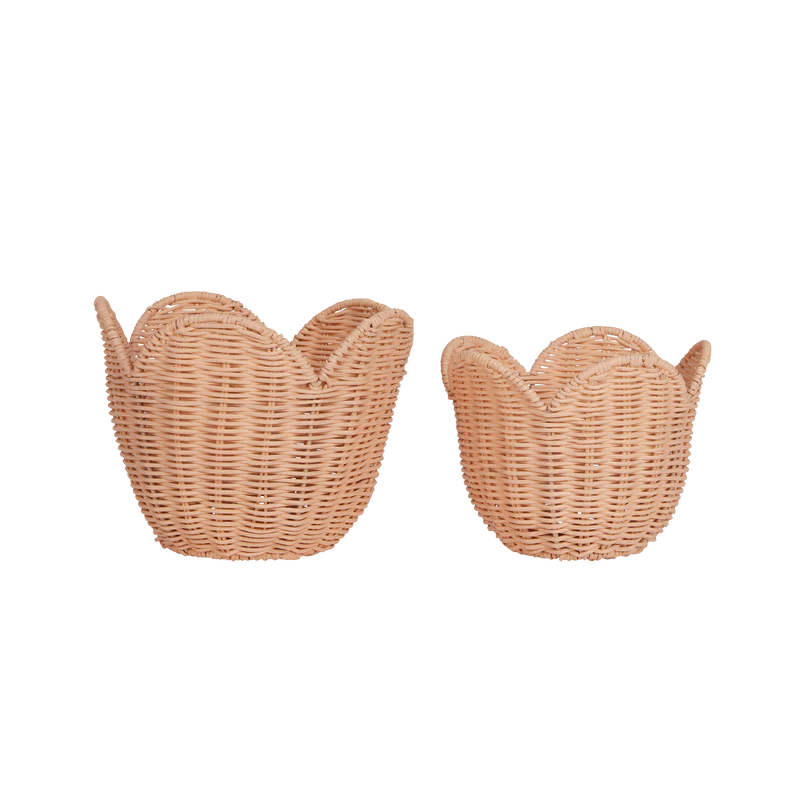 Rattan Lily Basket Set, Home accessories, Natural materials that are safe for health and aesthetically pleasing, wholesale. 1