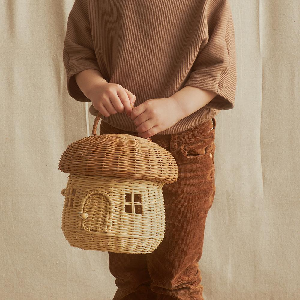 Rattan Mushroom Basket, Home accessories, Natural materials that are safe for health and aesthetically pleasing, wholesale. 4