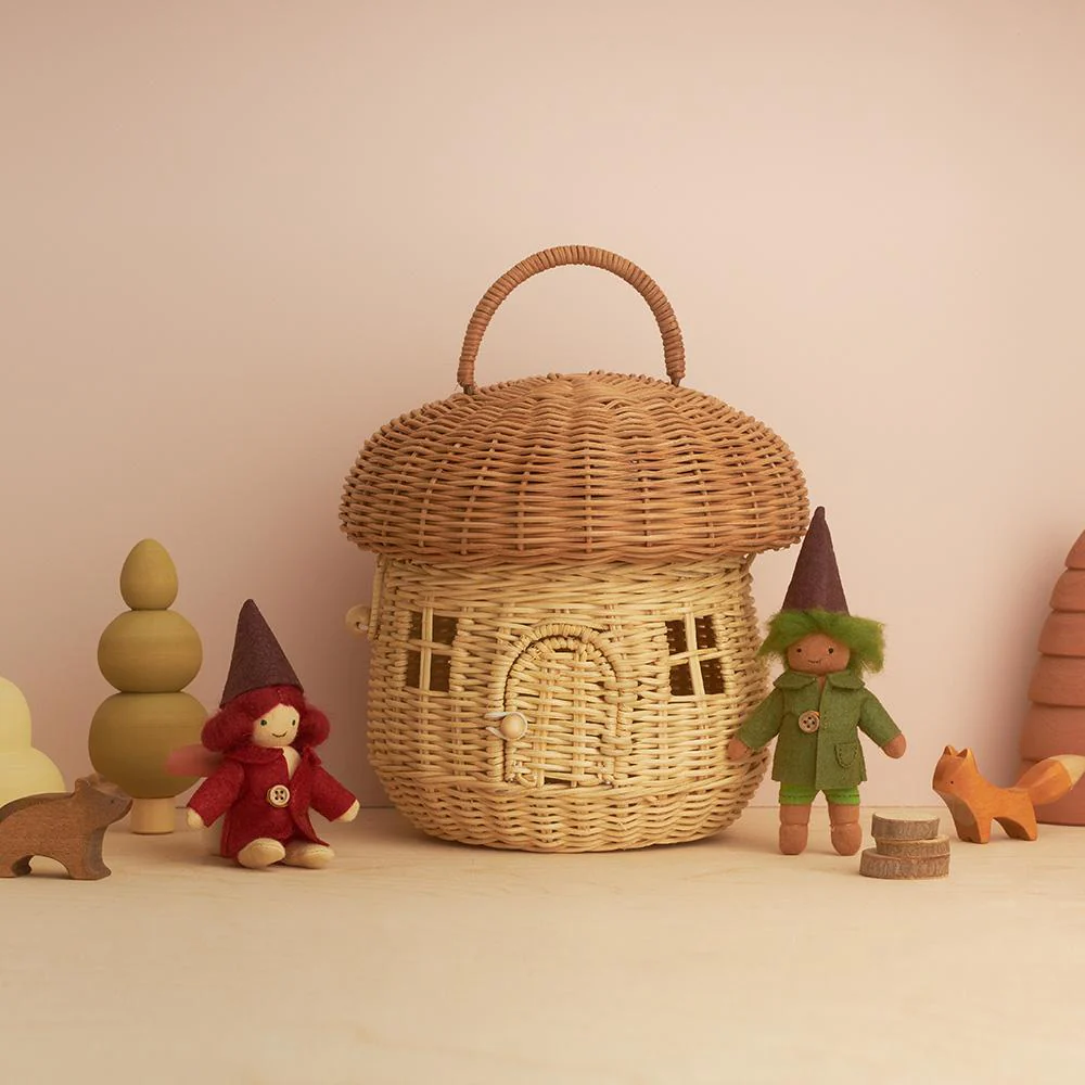 Rattan Mushroom Basket, Home accessories, Natural materials that are safe for health and aesthetically pleasing, wholesale. 3