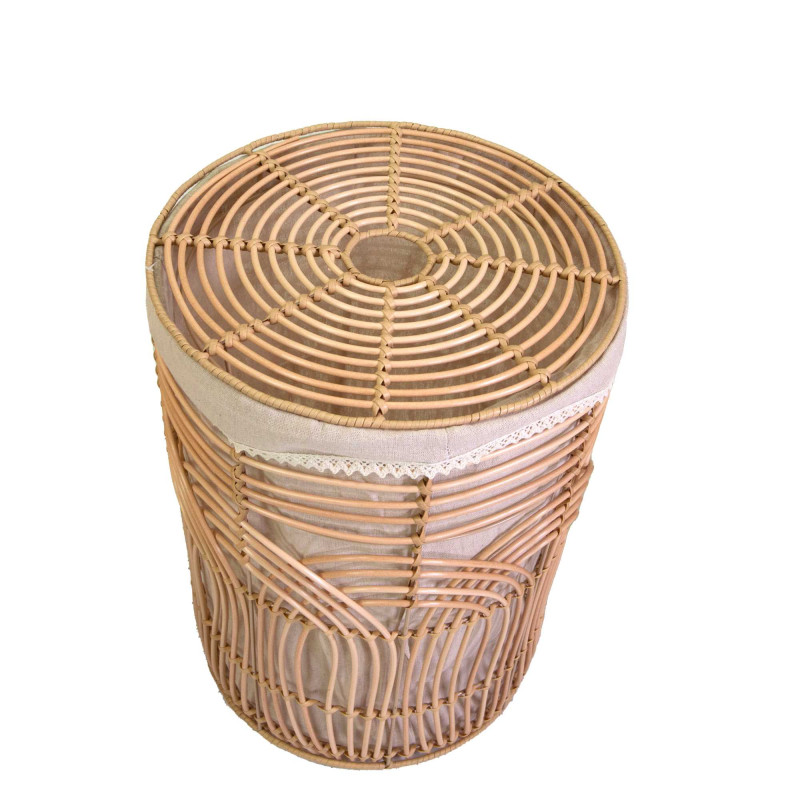 Rattan storage basket with lid, Multi-purpose storage basket, home organization accessory, highly aesthetic wholesale available. 3