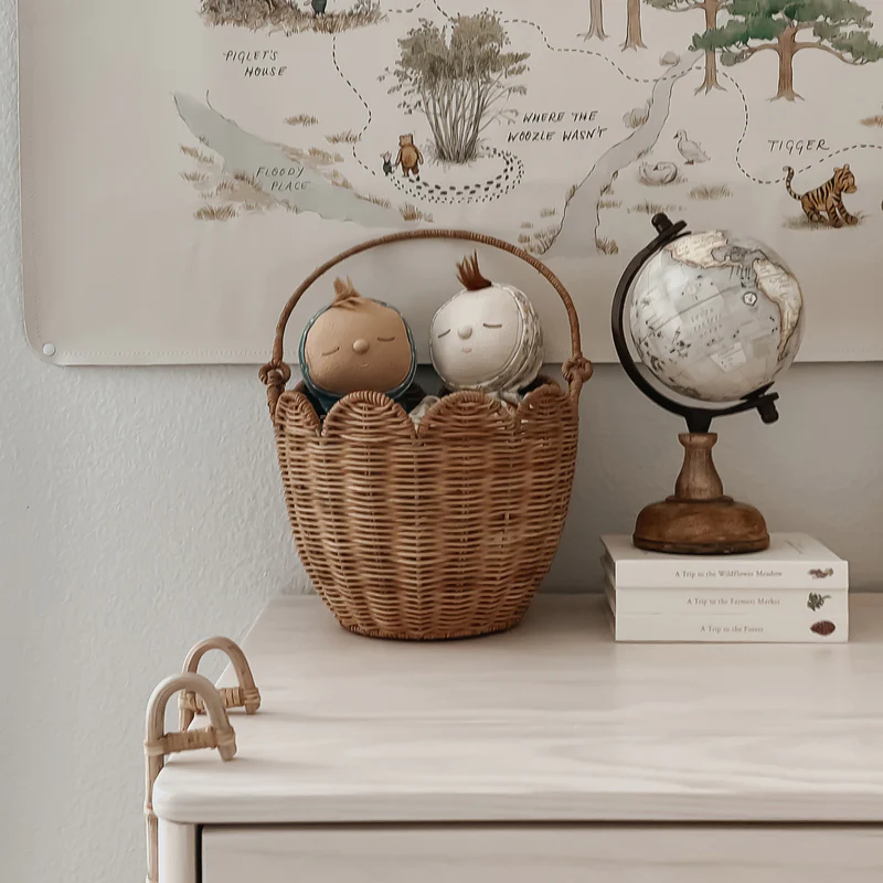 Rattan Tulip Carry Basket, Home accessories, Natural materials that are safe for health and aesthetically pleasing, wholesale. 3