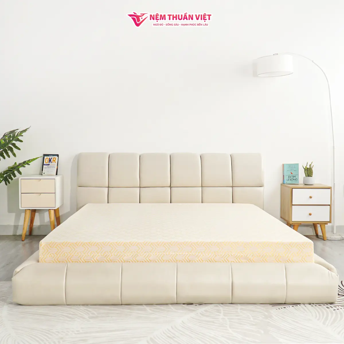 Ready to Ship King Size Cooling Memory Foam Mattress ISO Certified Natural Latex Sleep Bed Furniture Use 4