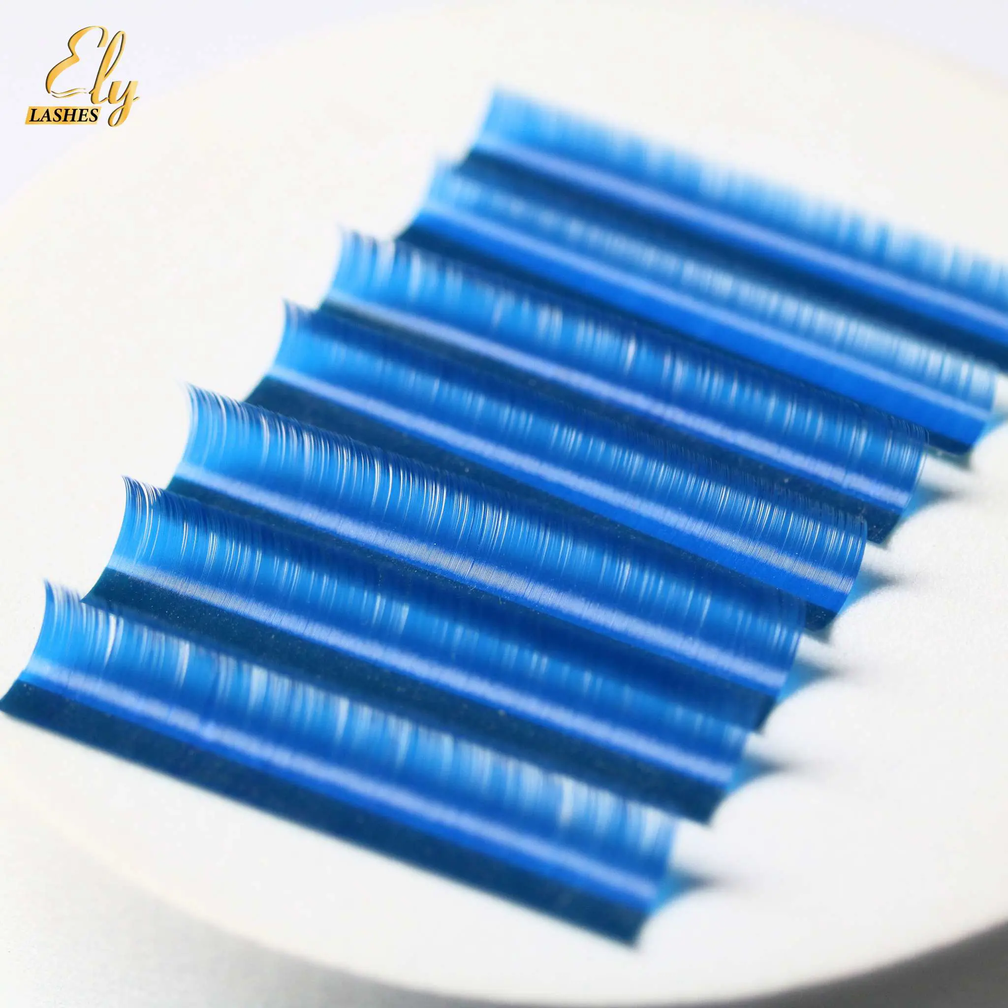Reasonable Price Colored Individual Eyelash Custom Packaging Design As Your Need Lash Extension Trays Faux Mink Lashes 7