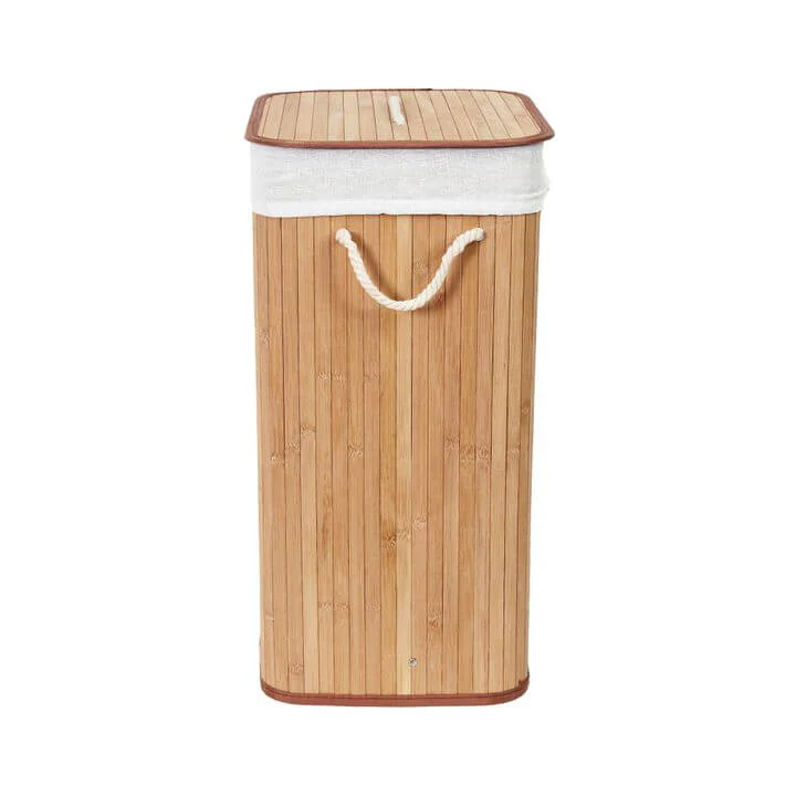Rectangular Bamboo Laundry Basket Household item made from bamboo laminated safe for health and aesthetically pleasing wholesale 3