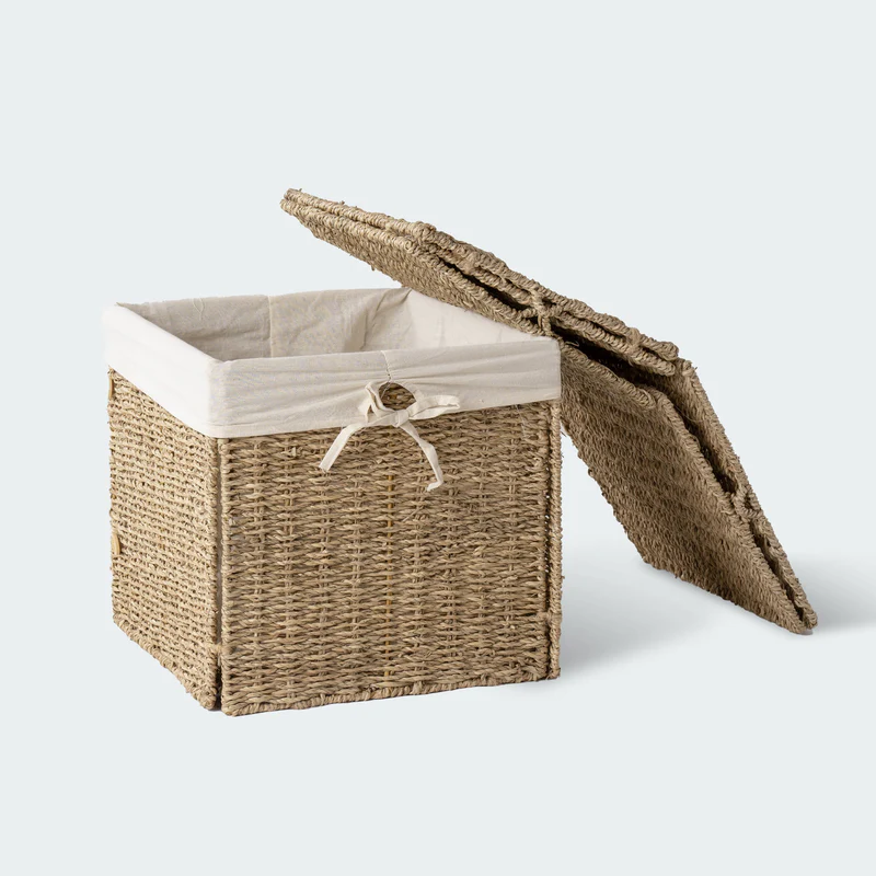 Removable square storage basket, Multi-purpose storage basket home organization accessory highly aesthetic wholesale available 2