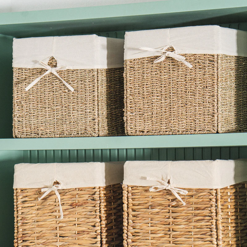 Removable square storage basket, Multi-purpose storage basket home organization accessory highly aesthetic wholesale available 6