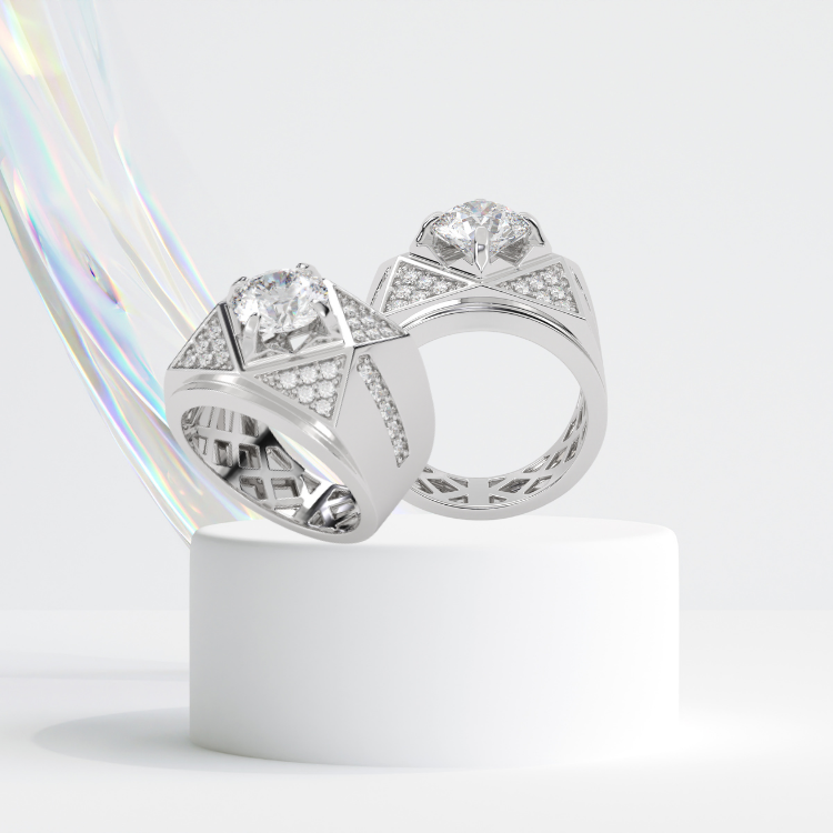 Ring Jewelry Fine Rings Polished Silver Perfection Chic Silver Band Ruby Custom Design Vietnam Manufacturer 3