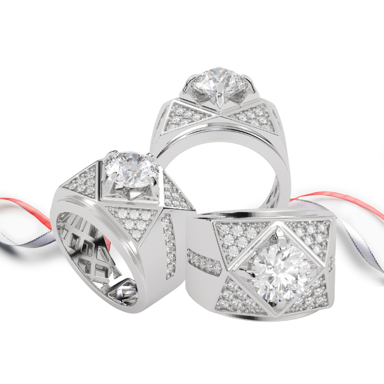 Ring Jewelry Fine Rings Polished Silver Perfection Chic Silver Band Ruby Custom Design Vietnam Manufacturer 6