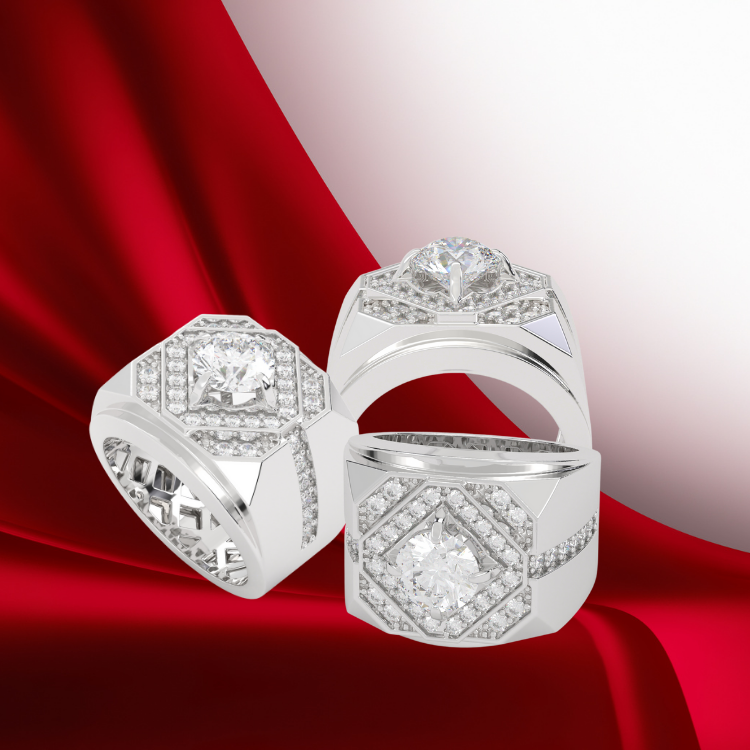 Ring Jewelry Top Sale Polished Silver Perfection Gleaming Sterling Elegance Ruby Custom Design Vietnam Manufacturer 1