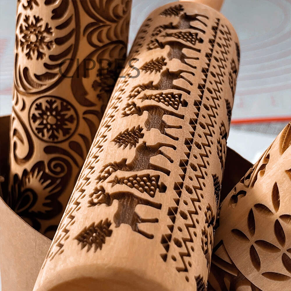 Rolling pin made from natural, eco-friendly materials, crafted from rattan bamboo and other durable exquisite material 2