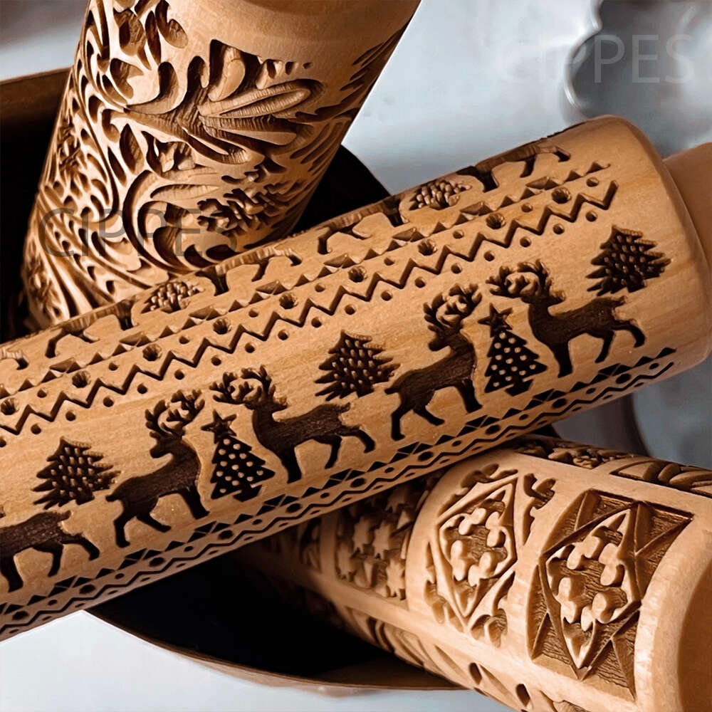 Rolling pin made from natural, eco-friendly materials, crafted from rattan bamboo and other durable exquisite material 3