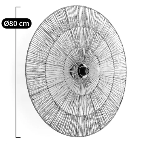 Round Seagrass Wall Lamp, Lamps made from handmade materials, home decoration accessories, wholesale. 3