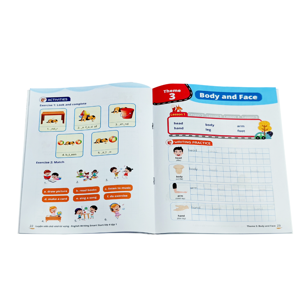 Saddle Stitch Booklets guides introductory text books catalogues brochures catalogues coloring 4C coloring Notebook set Vietnam 3