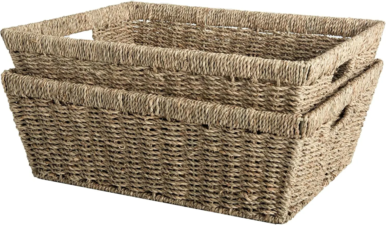 Seagrass Basket for Home Use, home organization accessory highly aesthetic, wholesale available. 2