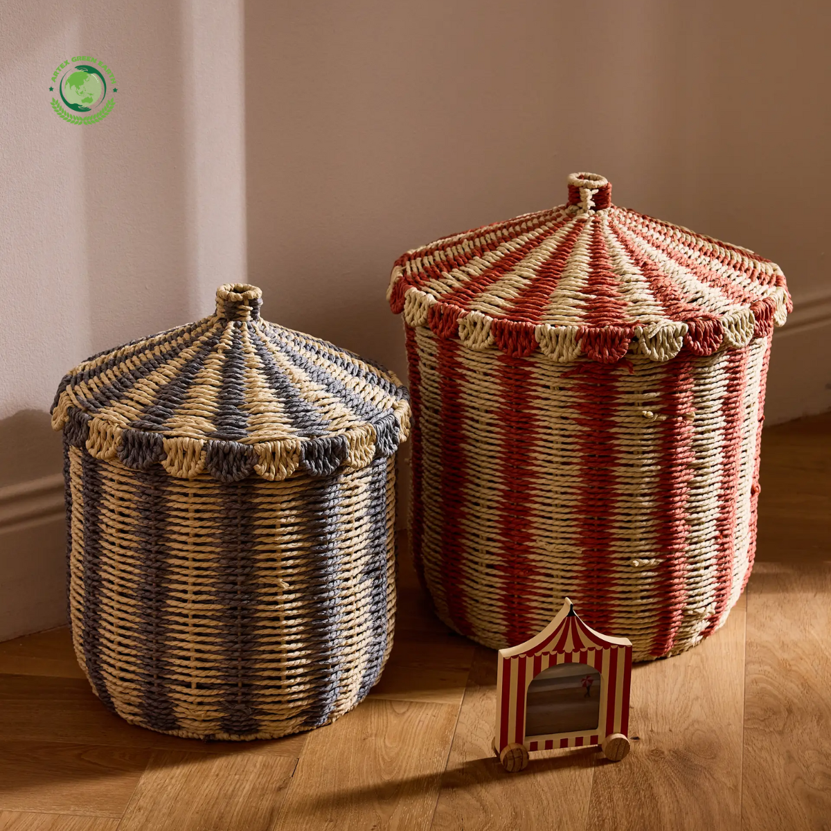 Seagrass circus tent basket, Home accessories Natural materials that are safe for health and aesthetically pleasing wholesale. 6