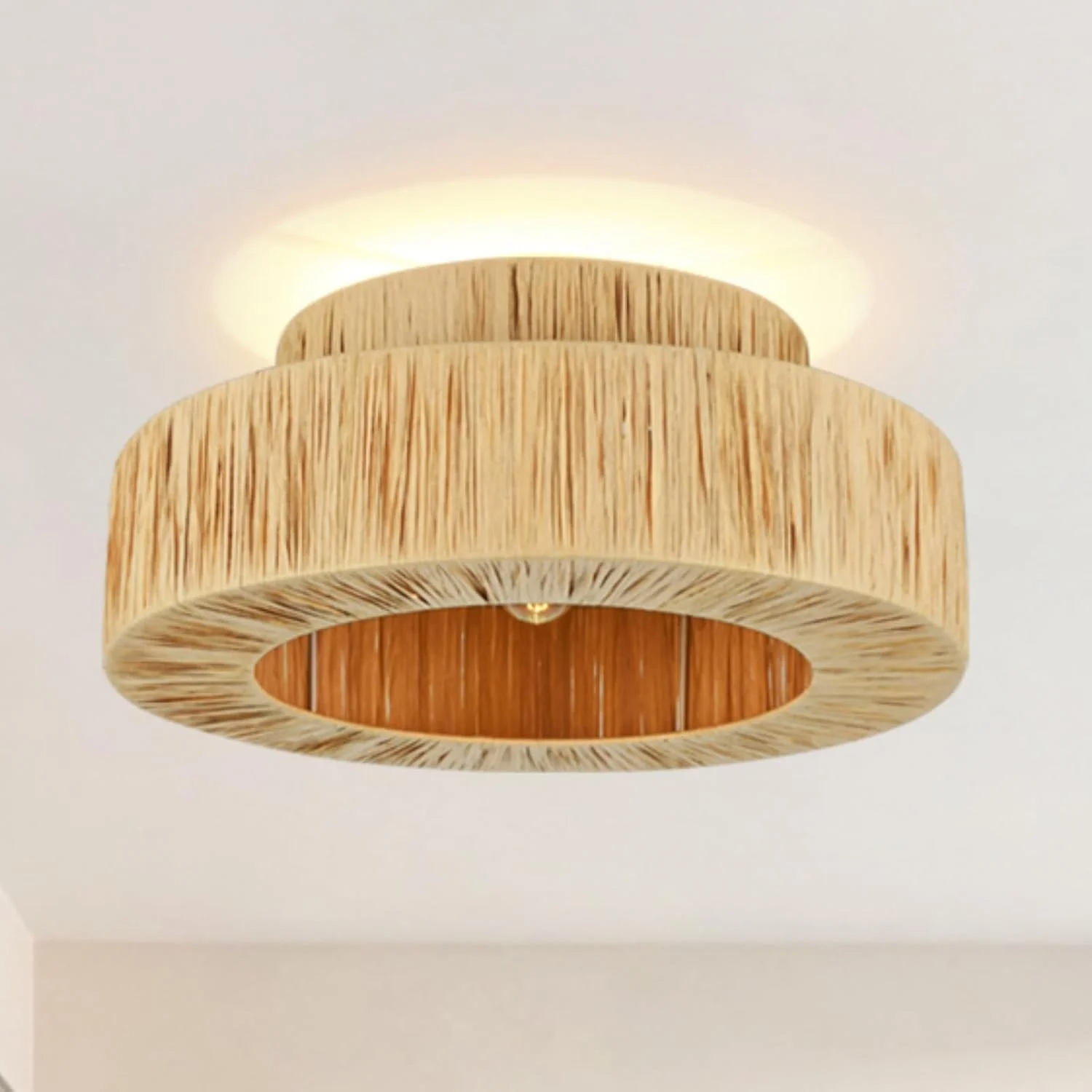 Seagrass Luxury Ceiling Lamp, Lamps made from handmade materials, home decoration accessories, wholesale. 5