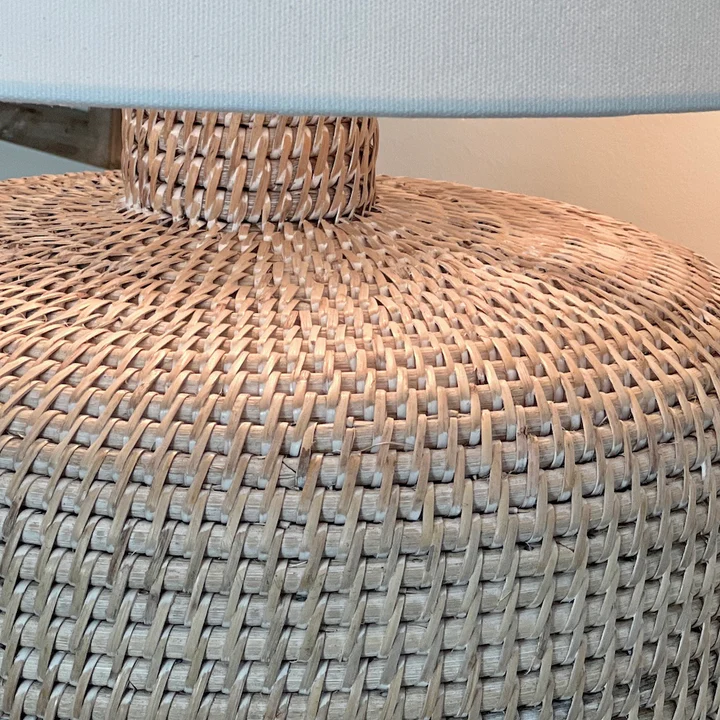 Seagrass Natural Whitewash Table Lamp, Lamps made from handmade materials, home decoration accessories, wholesale. 3