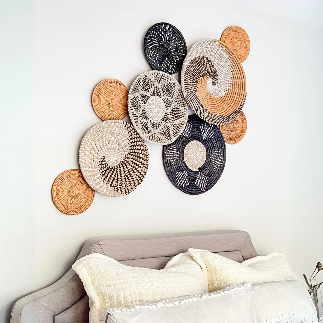 Seagrass Wall Decoration Set, wall hanging, home decor, highly aesthetic home decoration accessories, wholesale. 5