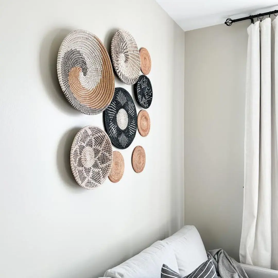 Seagrass Wall Decoration Set, wall hanging, home decor, highly aesthetic home decoration accessories, wholesale. 3