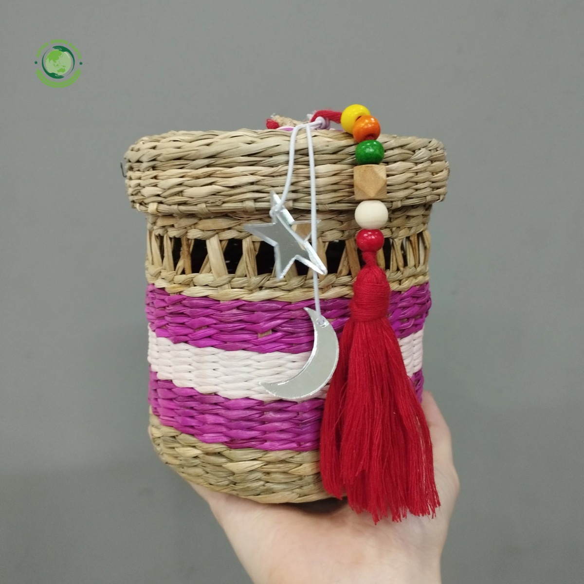Seagrass woven basket, Home accessories Natural materials that are safe for health and aesthetically pleasing wholesale. 2