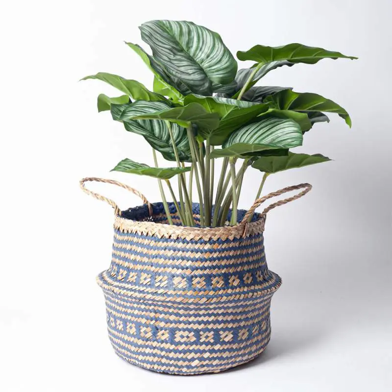 Seagrass Woven Basket, Multi-purpose storage basket, home organization accessory highly aesthetic, wholesale available. 5