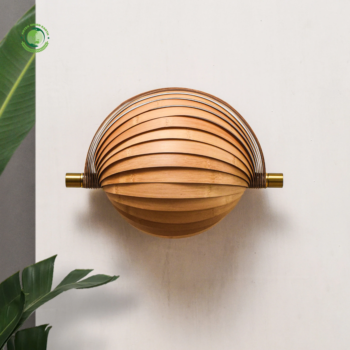 Seashell Wall Lamp, bamboo handmade, Lamps made from handmade materials, home decoration accessories, wholesale. 1