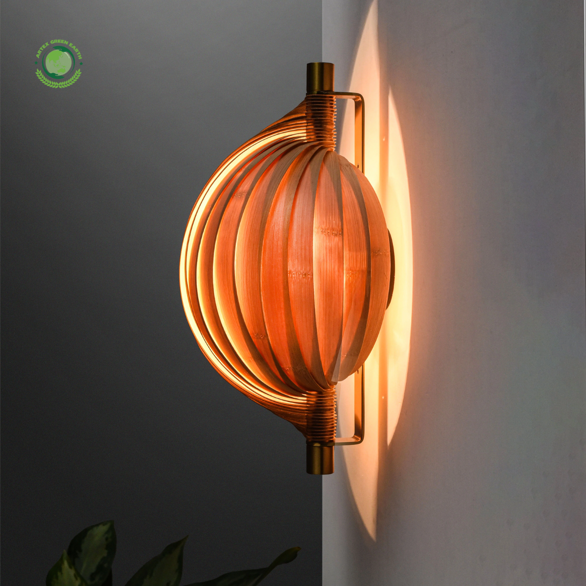 Seashell Wall Lamp, bamboo handmade, Lamps made from handmade materials, home decoration accessories, wholesale. 3