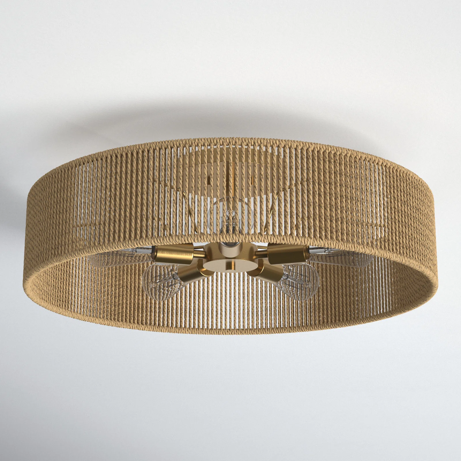Semi-recessed ceiling lamp, Lamps made from handmade materials, home decoration accessories, wholesale. 1