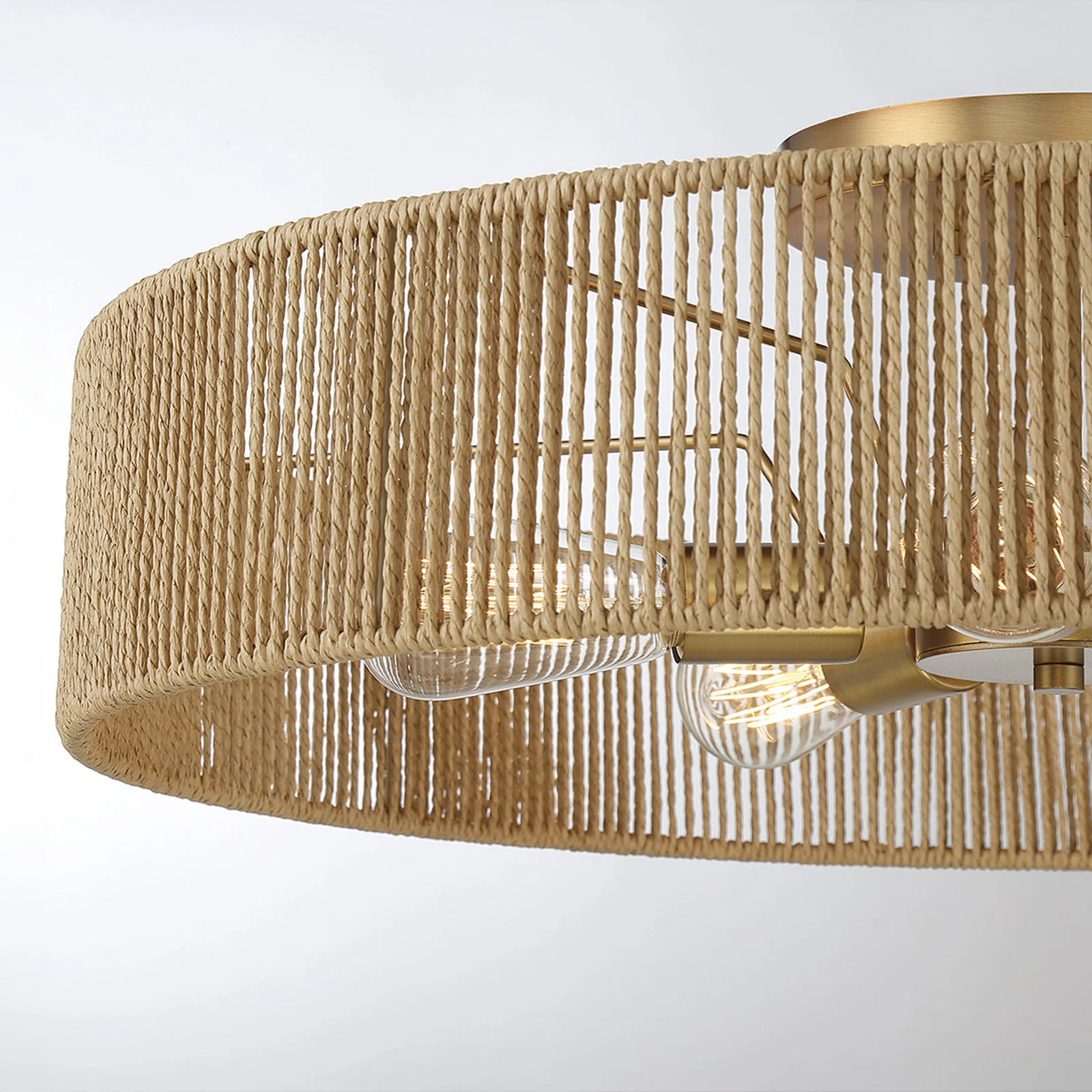 Semi-recessed ceiling lamp, Lamps made from handmade materials, home decoration accessories, wholesale. 2