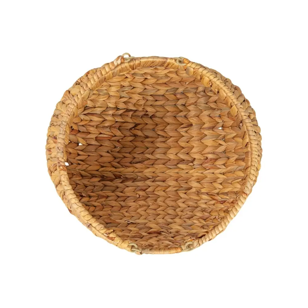 Set Of 2 Household Water Hyacinth Handwoven Flower Basket Reed Frame Durable Neutral Design Stylish Braided Storage +84976578835 3