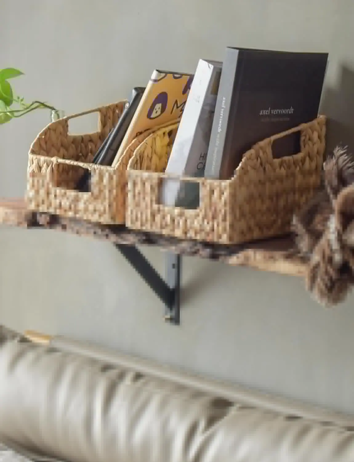 Set of 2 multi-purpose storage baskets, Storage basket, home organization accessory highly aesthetic, wholesale available. 6