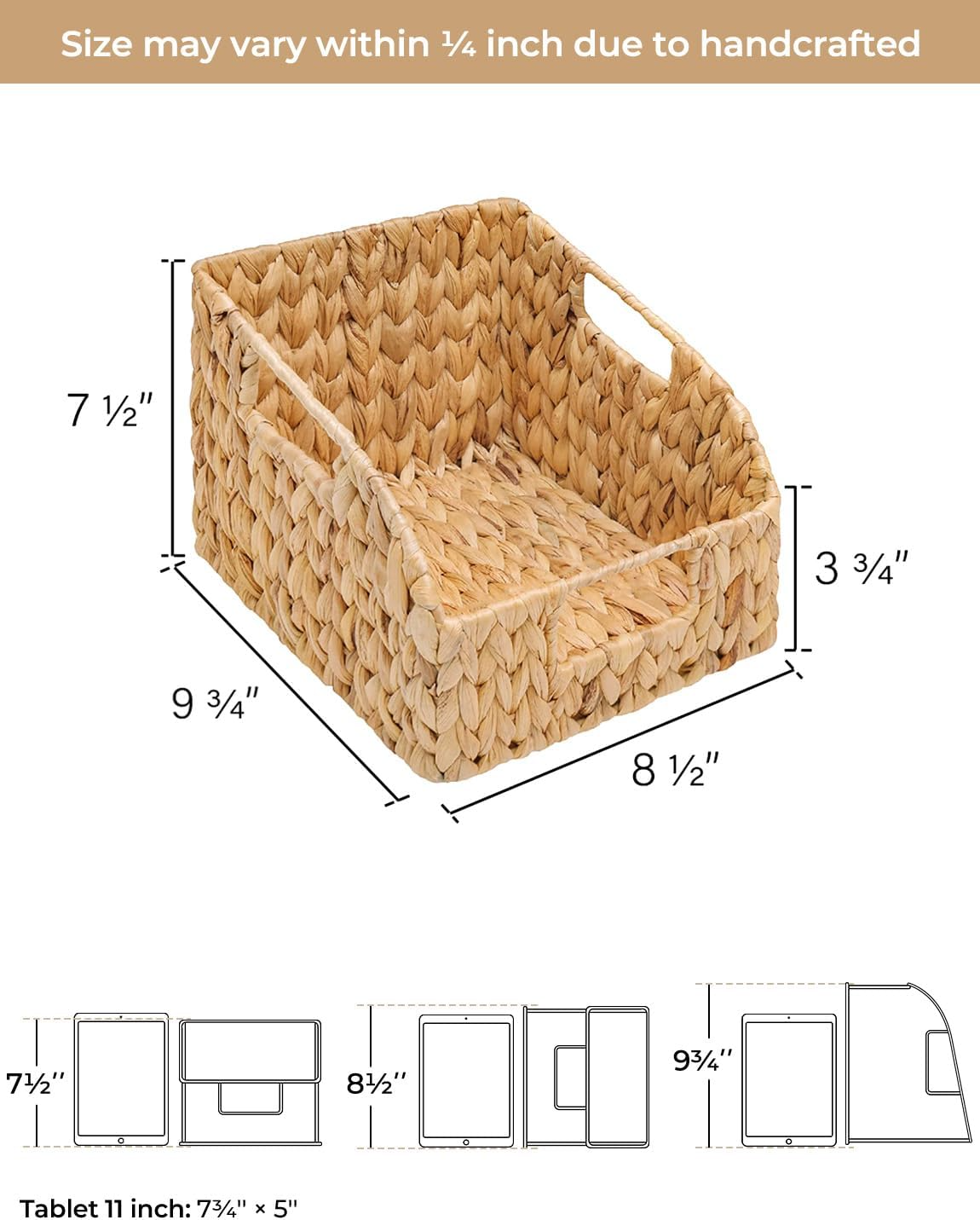 Set of 2 multi-purpose storage baskets, Storage basket, home organization accessory highly aesthetic, wholesale available. 3