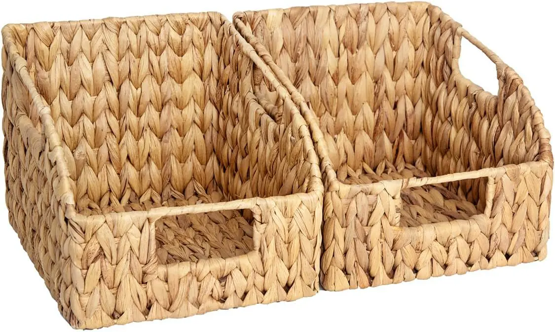 Set of 2 multi-purpose storage baskets, Storage basket, home organization accessory highly aesthetic, wholesale available. 2