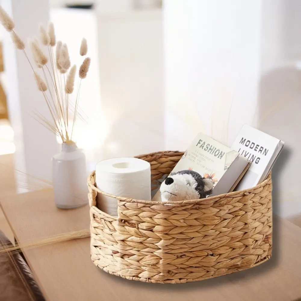 Set of 3 Natural Wicker Nested Baskets with Handles Multifunctional Bulk Nesting Water Hyacinth Storage Baskets Good Price 4
