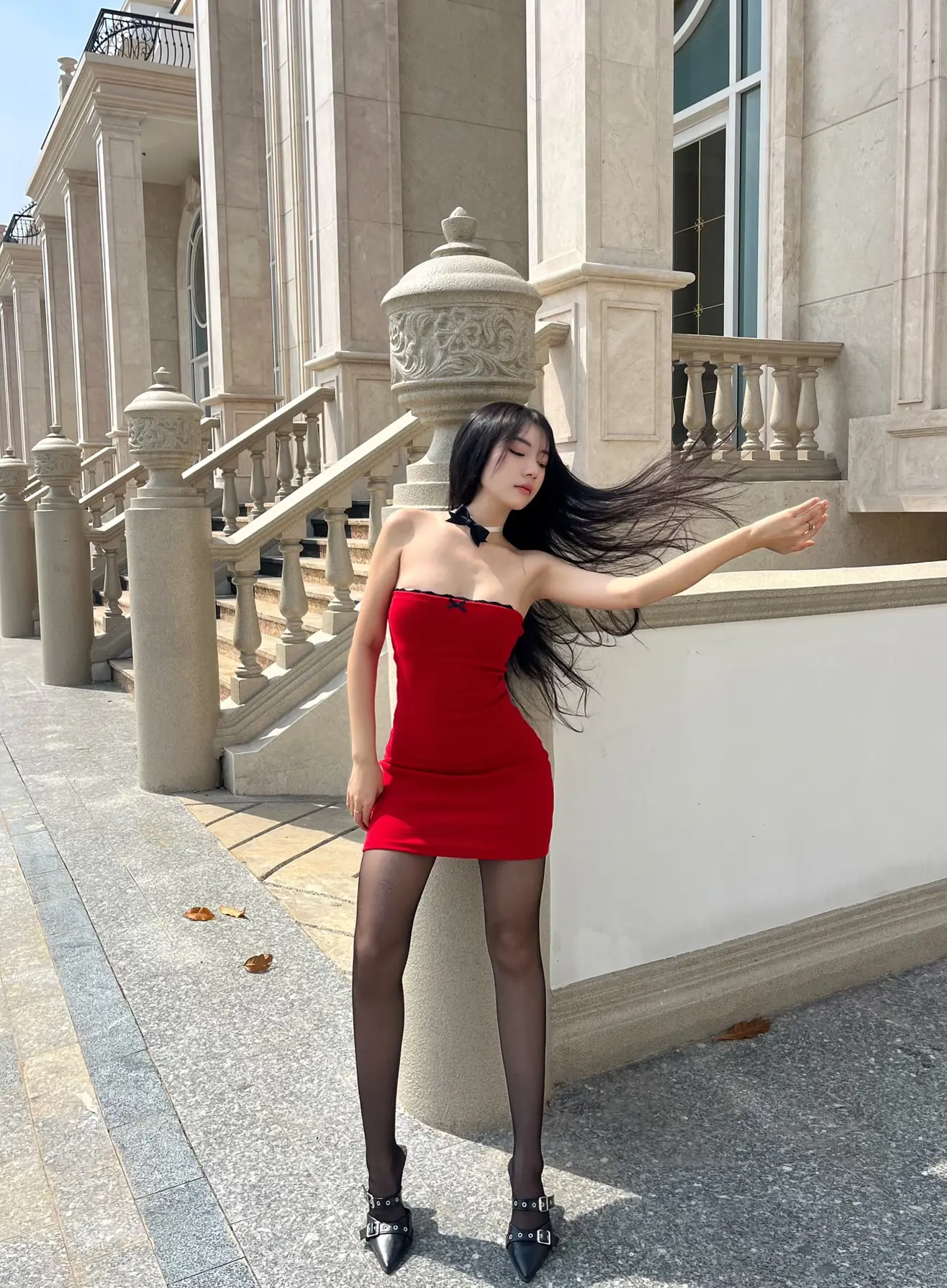 Shiny Dress Lace Trim Bow Detail Top Price Women Dresses Y2K OEM ODM Sexy Casual Dresses Women Sexy Party Made In Vietnam 3